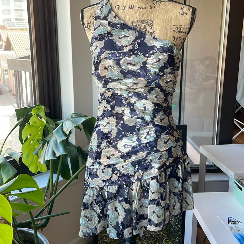 NWOT LoveShackFancy One Shoulder mini Dress